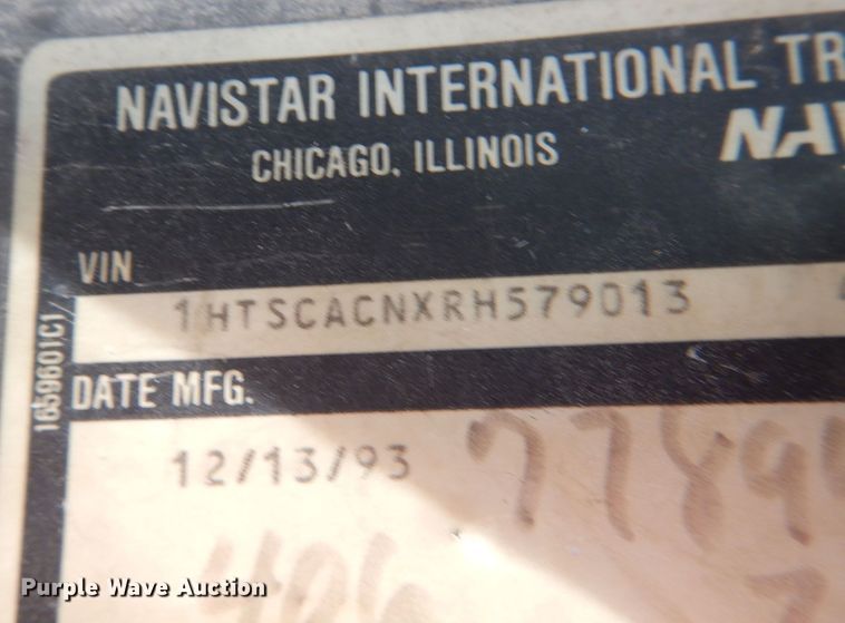 image for item DL0180 1994 International 4700  bucket truck