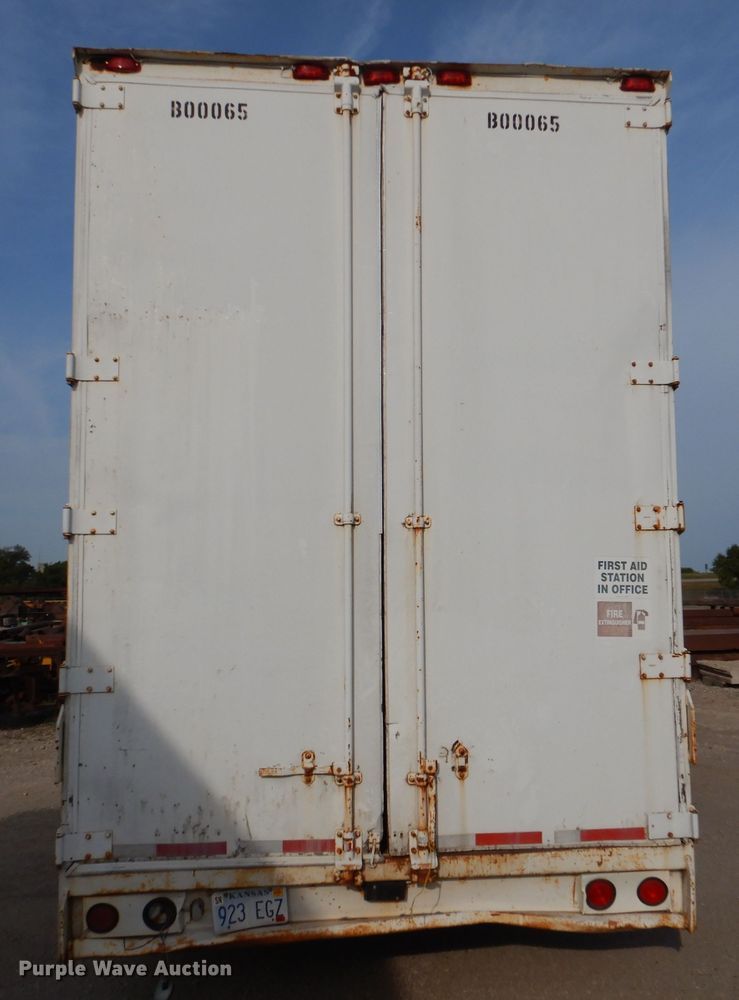 image for item DL3155 1986 Kentucky  dry van trailer