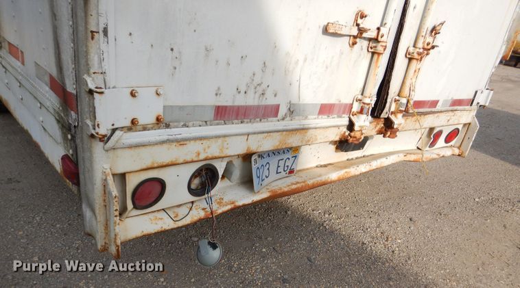 image for item DL3155 1986 Kentucky  dry van trailer