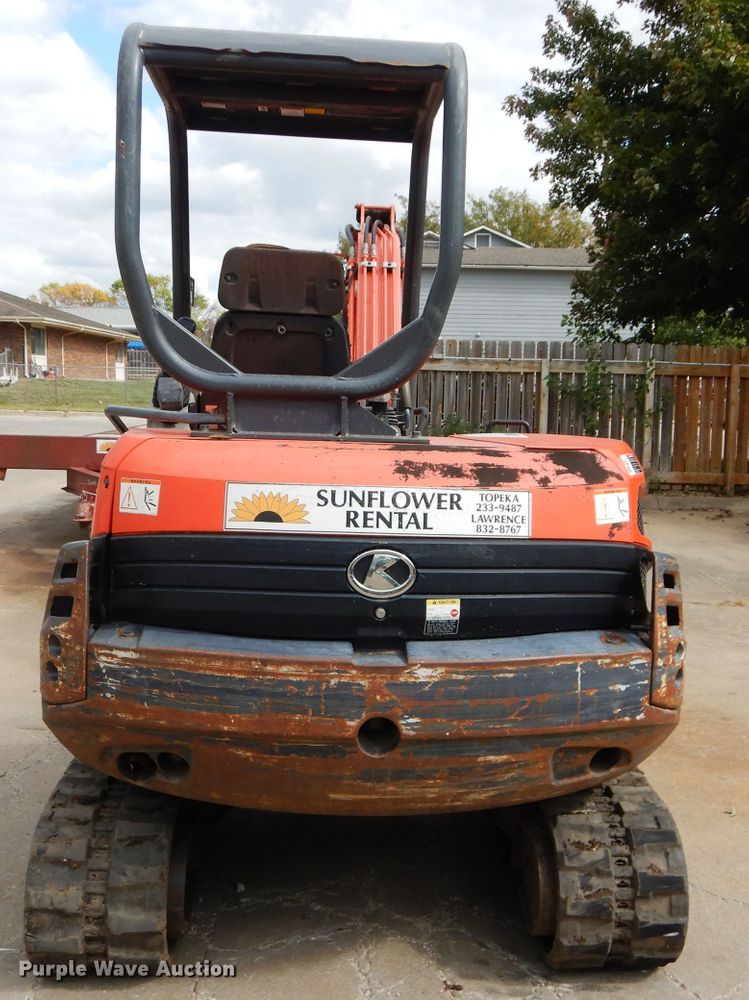 image for item DM4394 2007 Kubota KX121-3  mini excavator