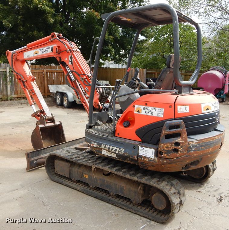 image for item DM4394 2007 Kubota KX121-3  mini excavator