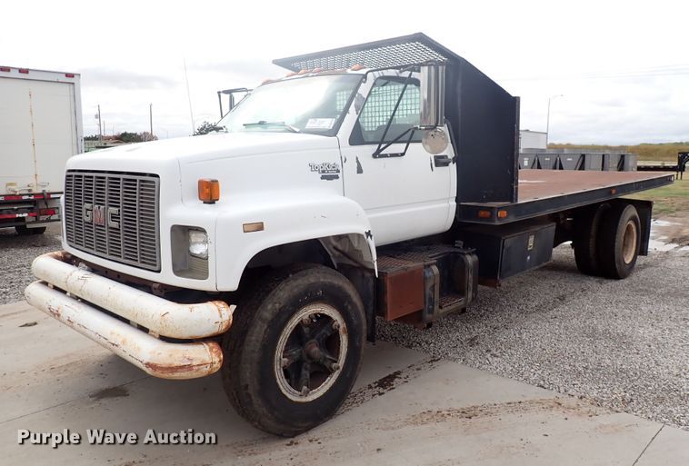 image for item DN2134 1994 GMC TopKick  dump flatbed truck