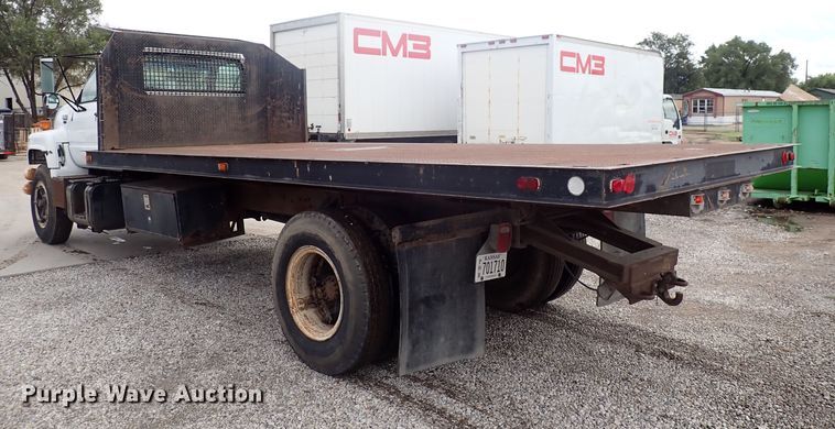image for item DN2134 1994 GMC TopKick  dump flatbed truck