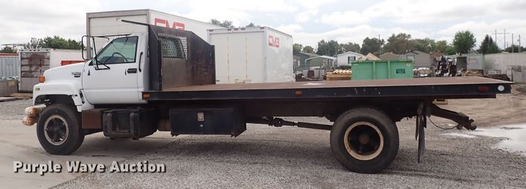 image for item DN2134 1994 GMC TopKick  dump flatbed truck