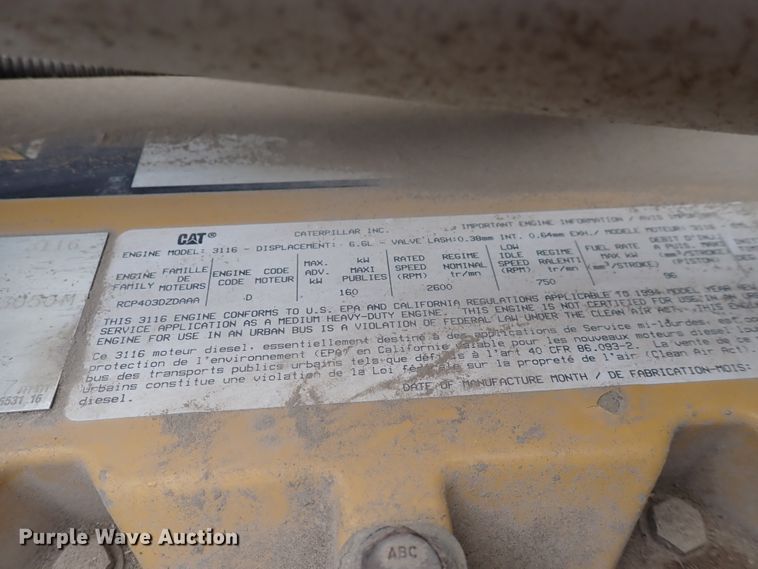 image for item DN2134 1994 GMC TopKick  dump flatbed truck