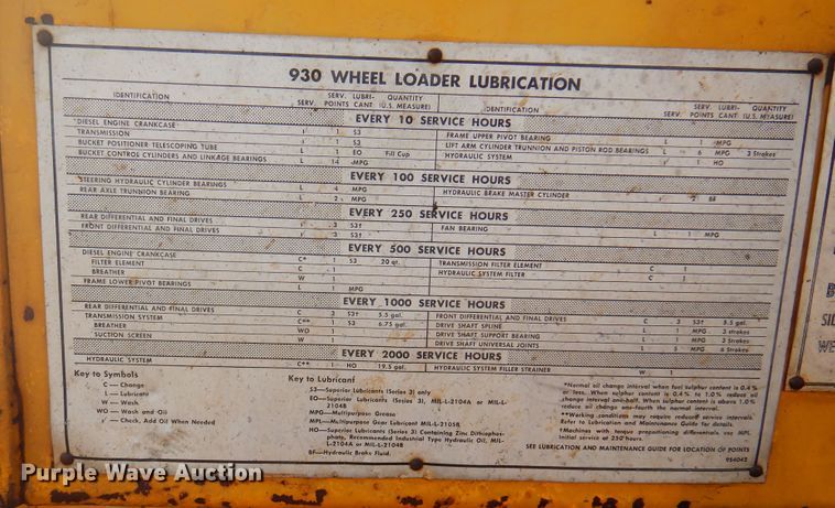 image for item EX9691 1969 Caterpillar 930  wheel loader