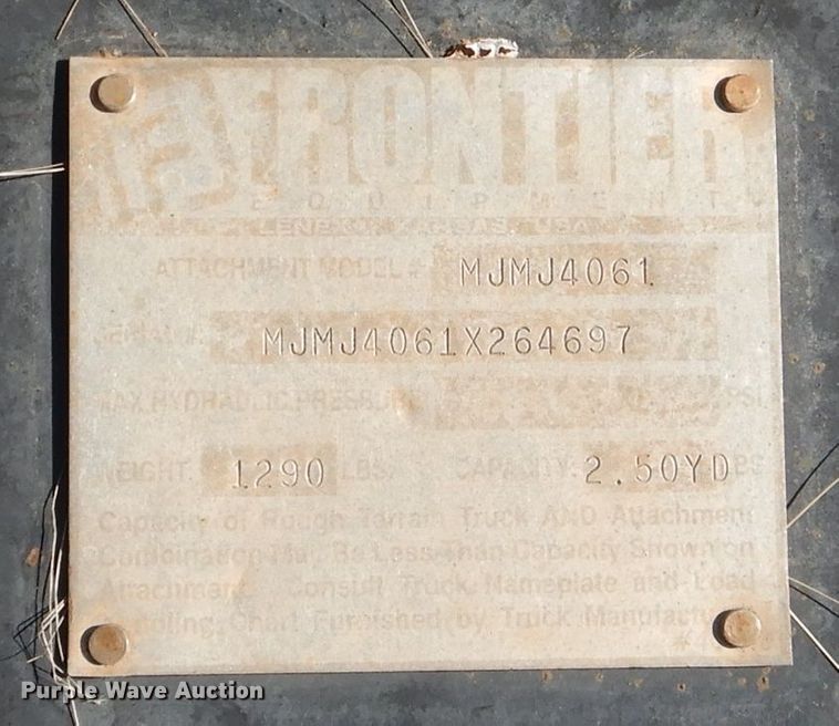 image for item HC9213 Frontier MJMJ4061  bucket