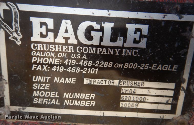 image for item HF9934 2004 Eagle 33D7836  crushing plant