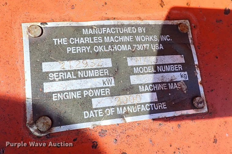 image for item IC9524 1996 Ditch Witch 7610  trencher