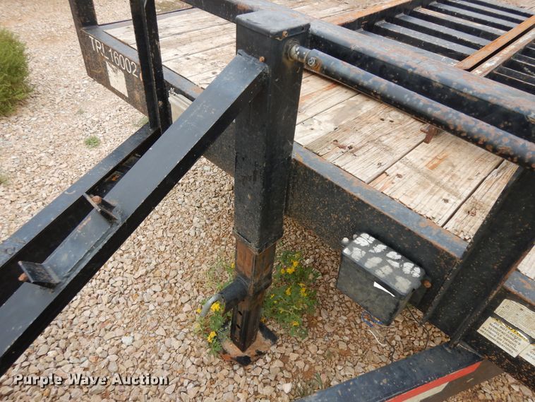 image for item IK9496 2016 Texas Pride  equipment trailer