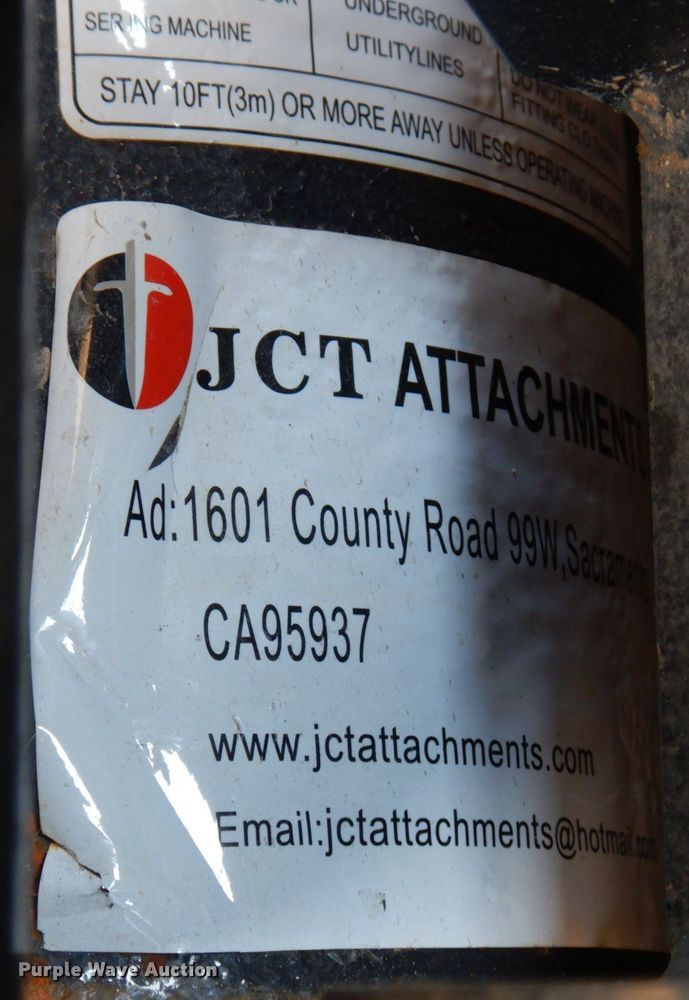 image for item IR9180 JCT skid steer auger