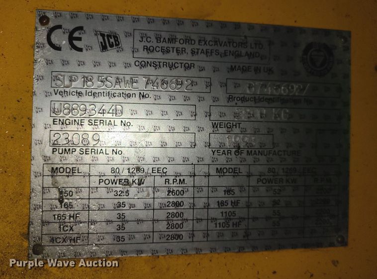 image for item JG9300 1998 JCB 185 Robot Series III  skid steer loader