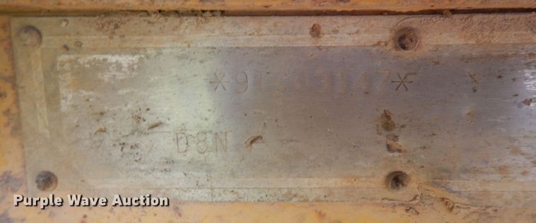 image for item JQ9297 1989 Caterpillar D8N  dozer