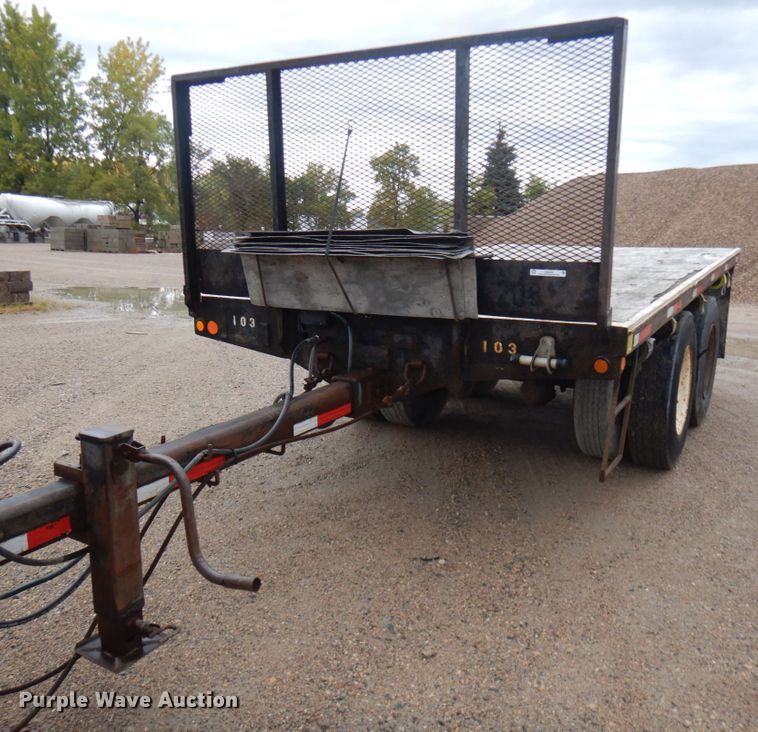 image for item JQ9320 1987 Ward  flatbed trailer