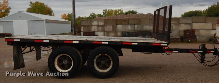 image for item JQ9320 1987 Ward  flatbed trailer