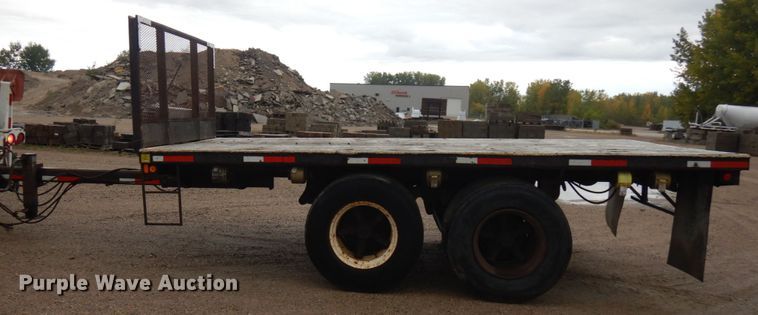 image for item JQ9320 1987 Ward  flatbed trailer