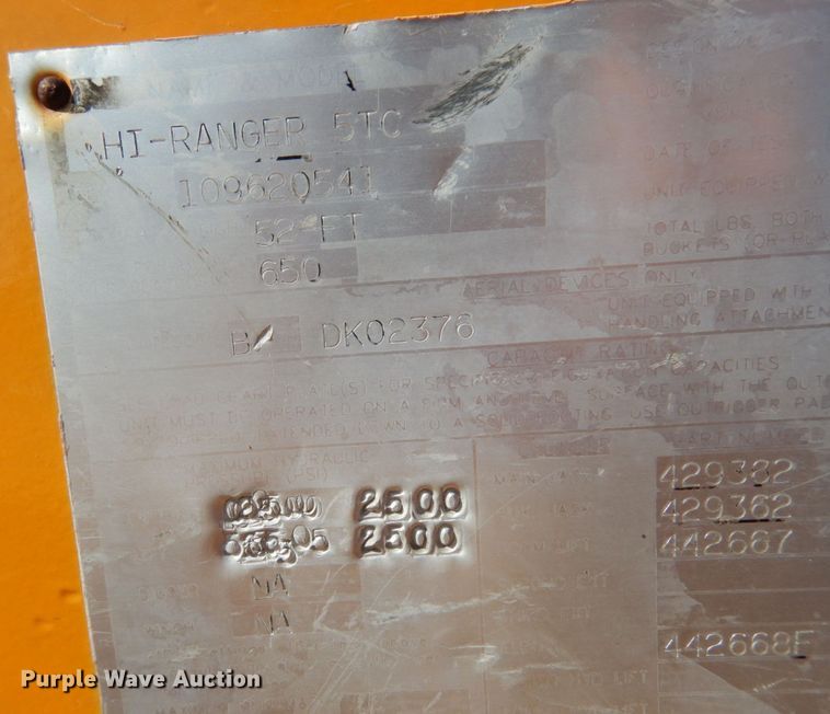 image for item KI9464 1997 International 4900  bucket truck