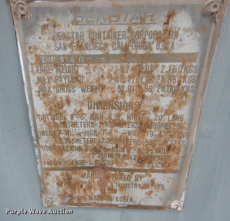 image for item KX9212 Genstar  storage container