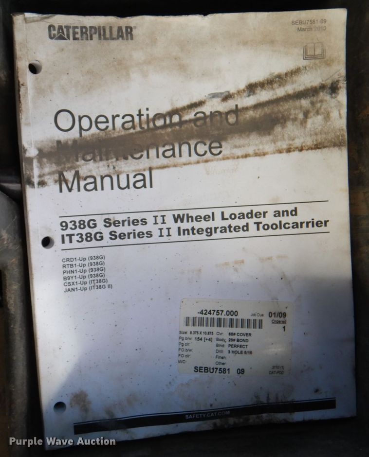 image for item KX9256 2005 Caterpillar 938G Series II  wheel loader