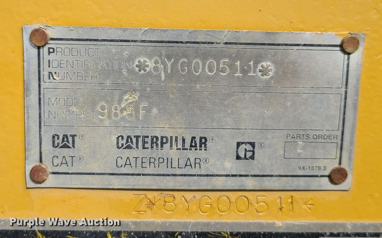 image for item L1255 1994 Caterpillar 988F  wheel loader