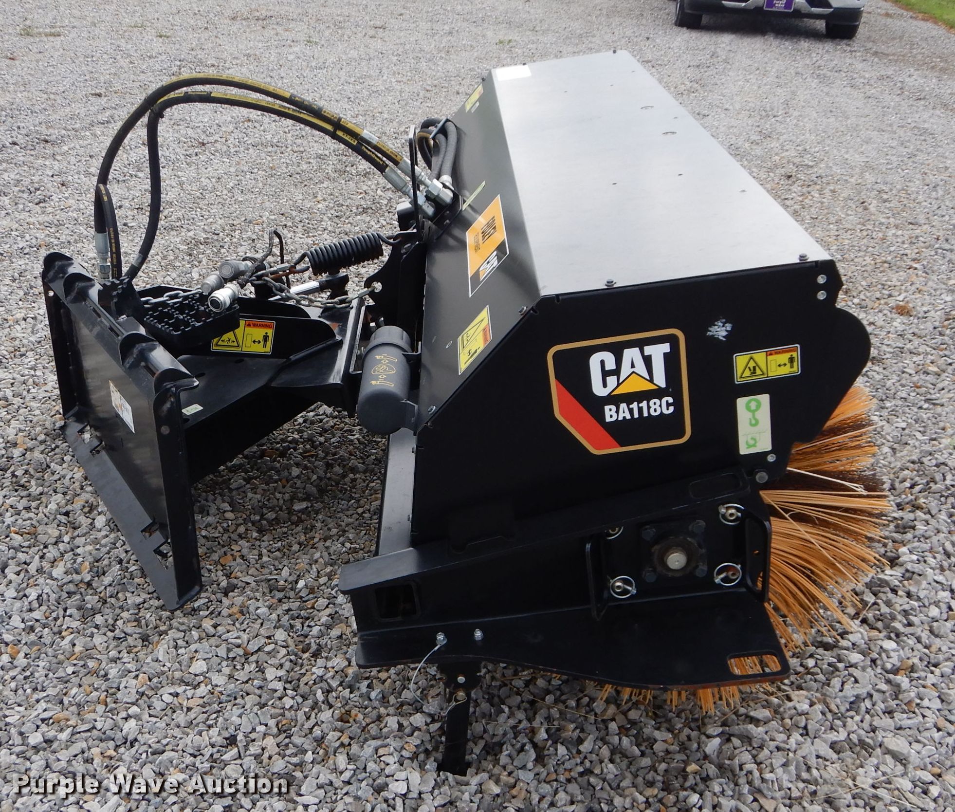 Caterpillar BA118C 84"W skid steer broom in Linwood, KS Item DM0632