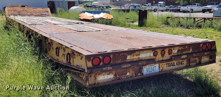 image for item BY9457 1994 Trail King TK70HT  drop deck equipment trailer