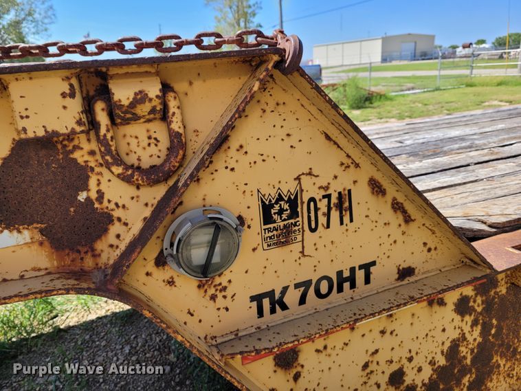 image for item BY9457 1994 Trail King TK70HT  drop deck equipment trailer
