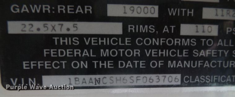 image for item DJ7506 1995 Bluebird 8400S school bus