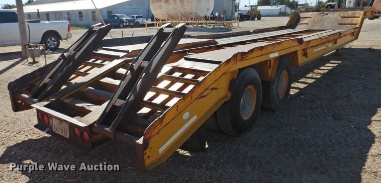 image for item DK2473 1984 Belshe T-10GN  drop deck equipment trailer