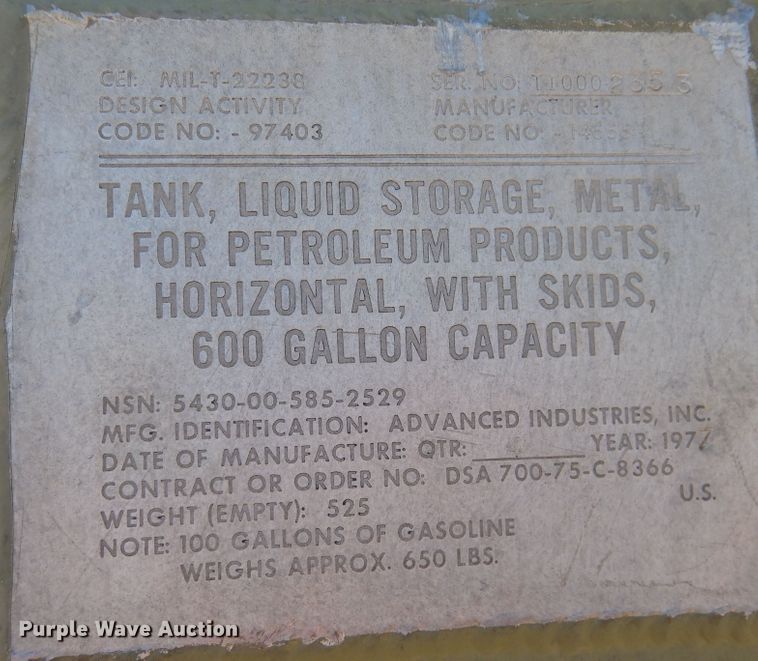 image for item DK2475 1979 Am General M814WO/W  flatbed truck