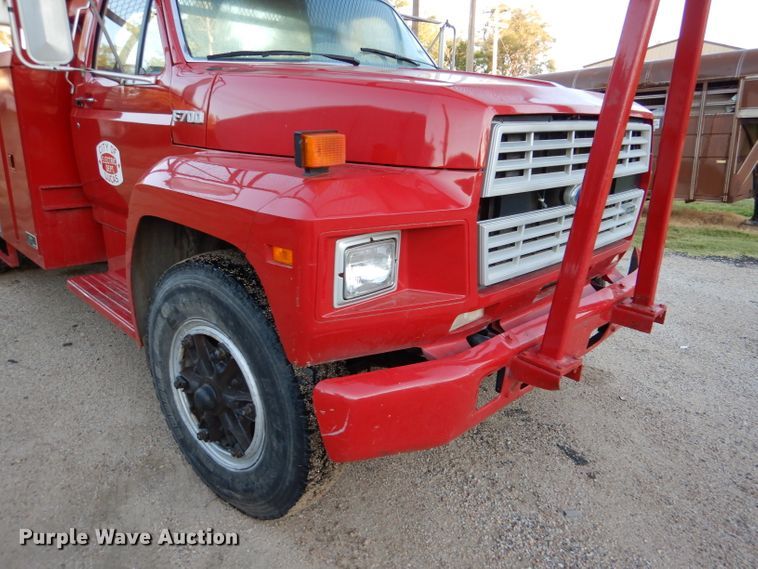 image for item DL3219 1990 Ford F700  bucket truck