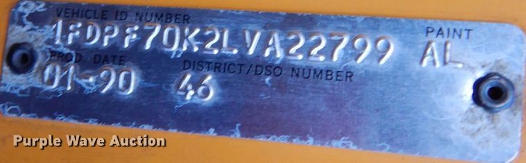 image for item DL3219 1990 Ford F700  bucket truck