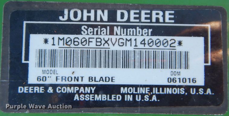 image for item DM0636 2016 John Deere 1575 Terrain Cut  lawn mower
