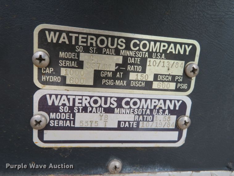 image for item DN7754 1984 Ford 8000  pumper fire truck