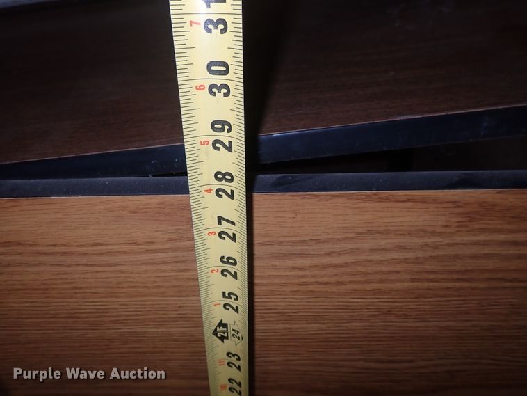 image for item IB9106 (8) wood trapezoid tables