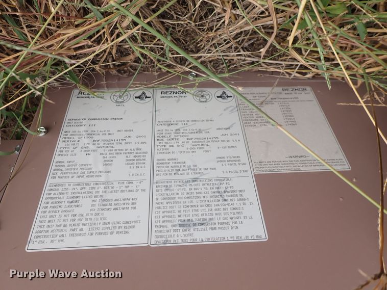 image for item IB9115 (2) Reznor SFT200 heaters