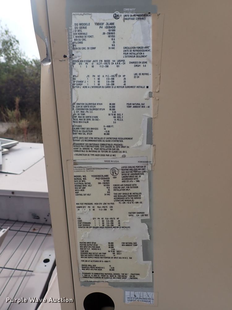 image for item IB9116 Approximately 25 HVAC units