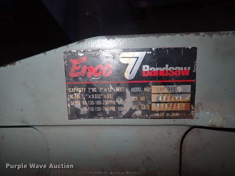 image for item IB9125 Enco 7  bandsaw