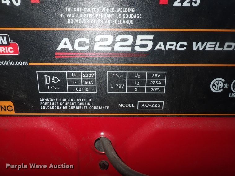 image for item IB9134 Lincoln AC-225  arc welder