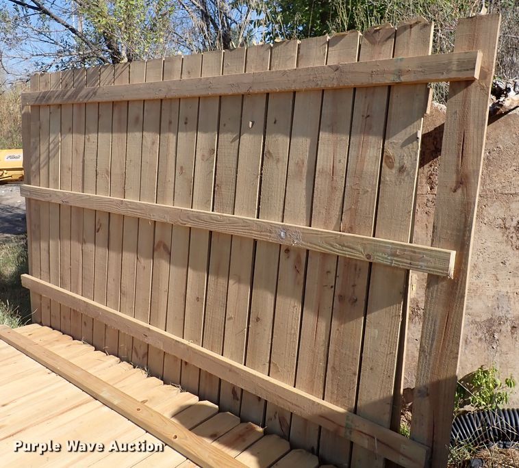 image for item IB9159 (6) wood fence sections