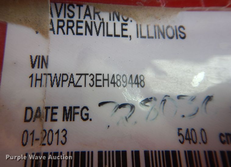 image for item IK9509 2014 International WorkStar 7500  dump truck