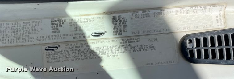 image for item JQ9414 2009 Sterling LT9500  dump truck