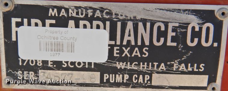 image for item JX9898 Fire fighting equipment