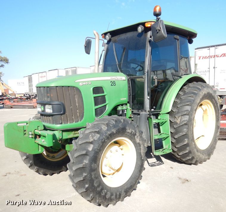 image for item KP9773 2009 John Deere 6140D  MFWD tractor