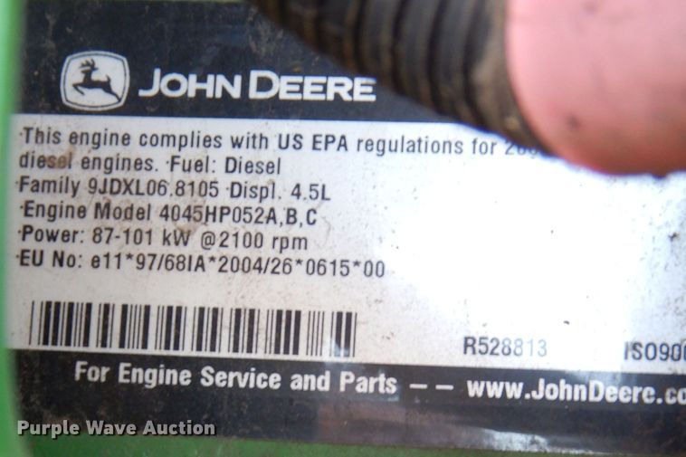 image for item KP9773 2009 John Deere 6140D  MFWD tractor