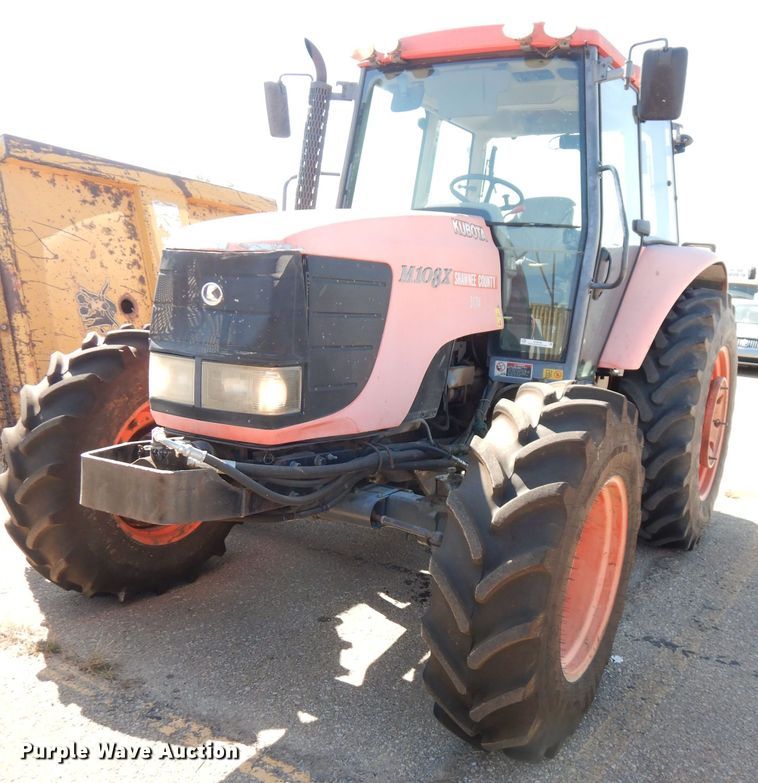 image for item KP9780 Kubota M108X  MFWD tractor