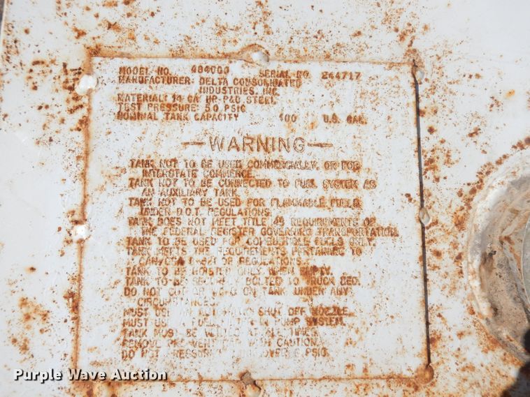 image for item KP9807 100 gallon fuel tank