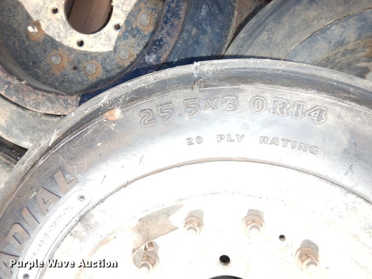 image for item KP9829 (5) 25.5x8.0R14 tires and wheels