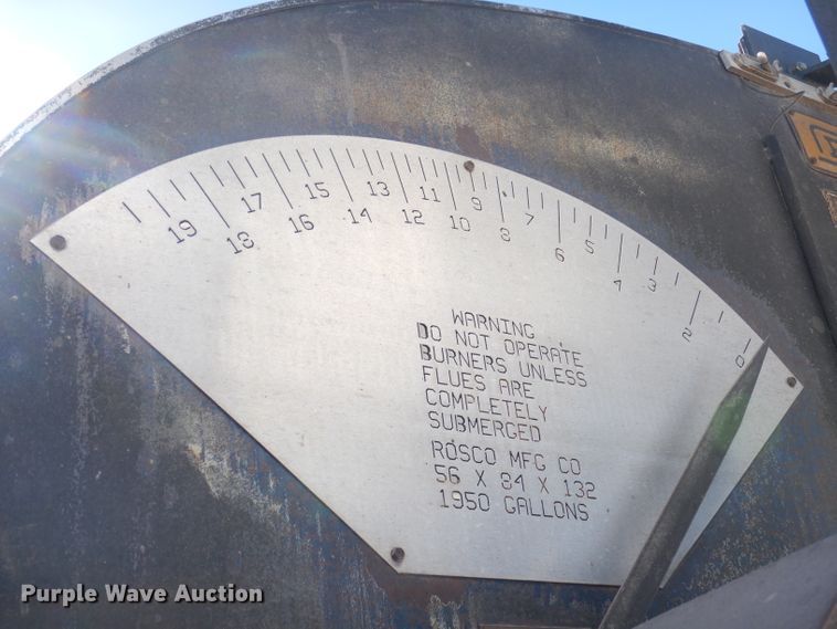 image for item KP9833 2001 Rosco Maximizer  oil distributor bed