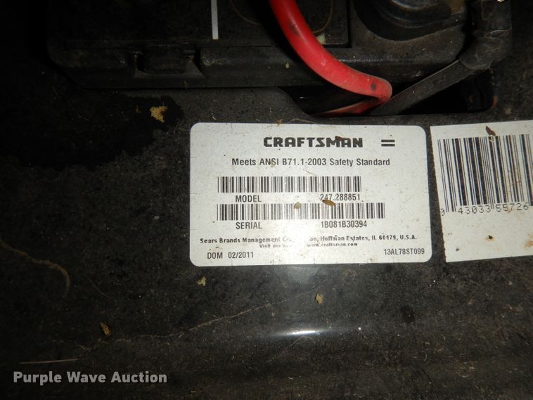image for item KP9846 Craftsman LT2000  lawn mower